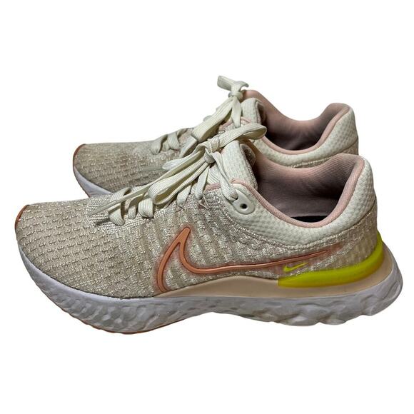 Nike Women's React Infinity Run Flyknit 3 Pink Madder Root Size 7 Run DD3024-102 - Picture 4 of 12